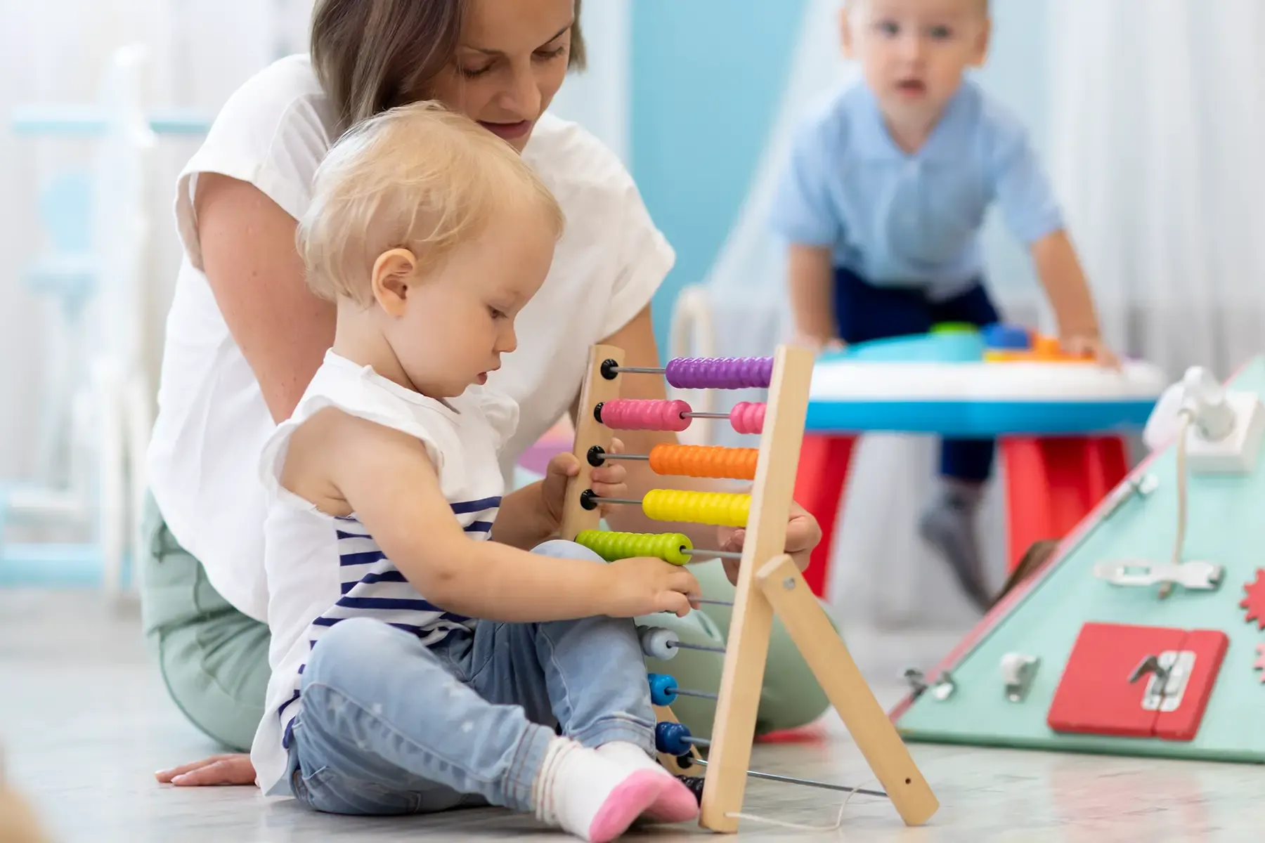 Children playing in creche at Sunnyfest